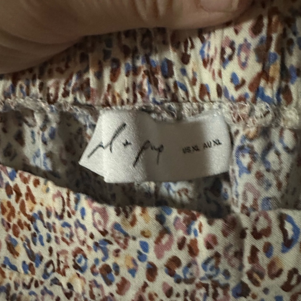 Petal & Pup Beige Floral Wide-Leg Pants - Picture 5 of 5